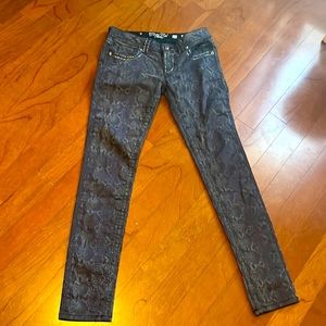 Miss Me Snakeskin Print Jeans